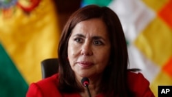 Karen Longaric, ministra de Relaciones Exteriores de Bolivia, tuvo entre sus primeras tareas restablecer las relaciones con EE.UU.