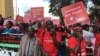 Hundreds of Protestors marched in Nairobi demanding an end to corruption. At least $100 million have been stolen at the country's national youth service. (Photo: Mohammed Yusuf for VOA) 