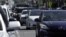 Heavy traffic is seen in the Ocean Beach neighborhood of San Diego, California, ahead of the Fourth of July holiday July 3, 2020.