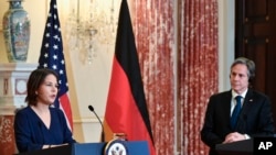 Almanya Dışişleri Bakanı Annalena Baerbock ve ABD Dışişleri Bakanı Antony Blinken ortak basın toplantısı düzenledi.