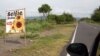 Ajakan selfie dipasang petani di pinggir jalan di kawasan Samas Yogyakarta. (Foto: VOA/Nurhadi)