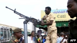 Sudanese Armed Forces patrol in a commercial district in Gedaref, Sudan, on April 3, 2024.