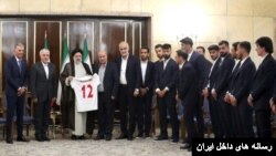دیدار تیم ملی فوتبال ایران با ابراهیم رئیسی 
