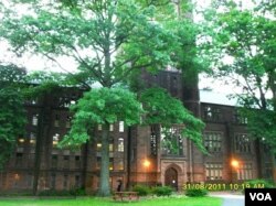 The fairytale world of a college campus. This is Mount Holyoke College.