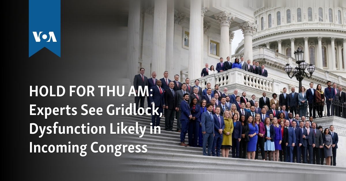 Experts See Gridlock, Dysfunction Likely in Incoming Congress - Vimarsana News