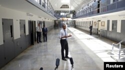 Visita del presidente Barack Obama al Centro Correccional El Reno, en las afueras de Oklahoma City, en julio de 2015.