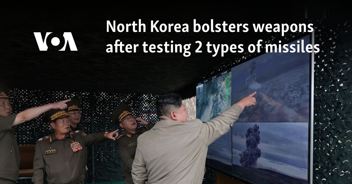 Kim calls for North Korea to bolster weapons after testing 2 missiles