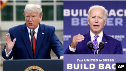 Bầu cử 2020: hai đối thủ chính trị TT Trump và cựu Phó TT Biden 