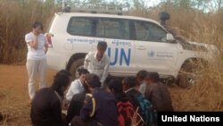 FILE - Montagnard people from Vietnam have crossed the border into Cambodia hiding out in the forests in northeastern Cambodia, fearful that the Cambodian authorities will deport them. (United Nations)