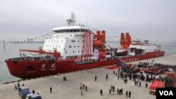 中國破冰船“雪龍號”(資料圖片)