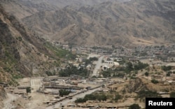 An overview of the border between Pakistan and Afghanistan in Torkham, Pakistan on June 16, 2016.