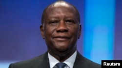 FILE - President of Ivory Coast Alassane Ouattara pictured in New York on Sept. 26, 2013.