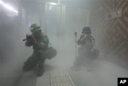 지난 2012년 8월 미한 을지프리덤가디언(UFG) 훈련의 일환으로 서울역에서 실시된 대 테러 훈련이 진행됐다.