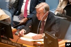 Antonio Guterres govori na sjednici Generalne skupštine UN-a, New York, 23. septembar 2021.