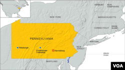 Frankstown, Pennsylvania, tempat terjadinya penembakan yang menewaskan empat orang. (Foto: Dok)