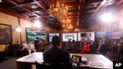 El presidente en disputa Nicolás Maduro mencionó el hallazgo durante un acto oficialista y aseguro que se encontraba en puerto seguro. 