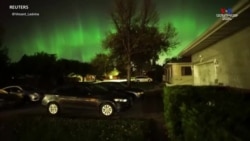 Հիասքանչ Ավրորան լուսավորում է Հյուսիսային Ամերիկայի գիշերային երկինքը