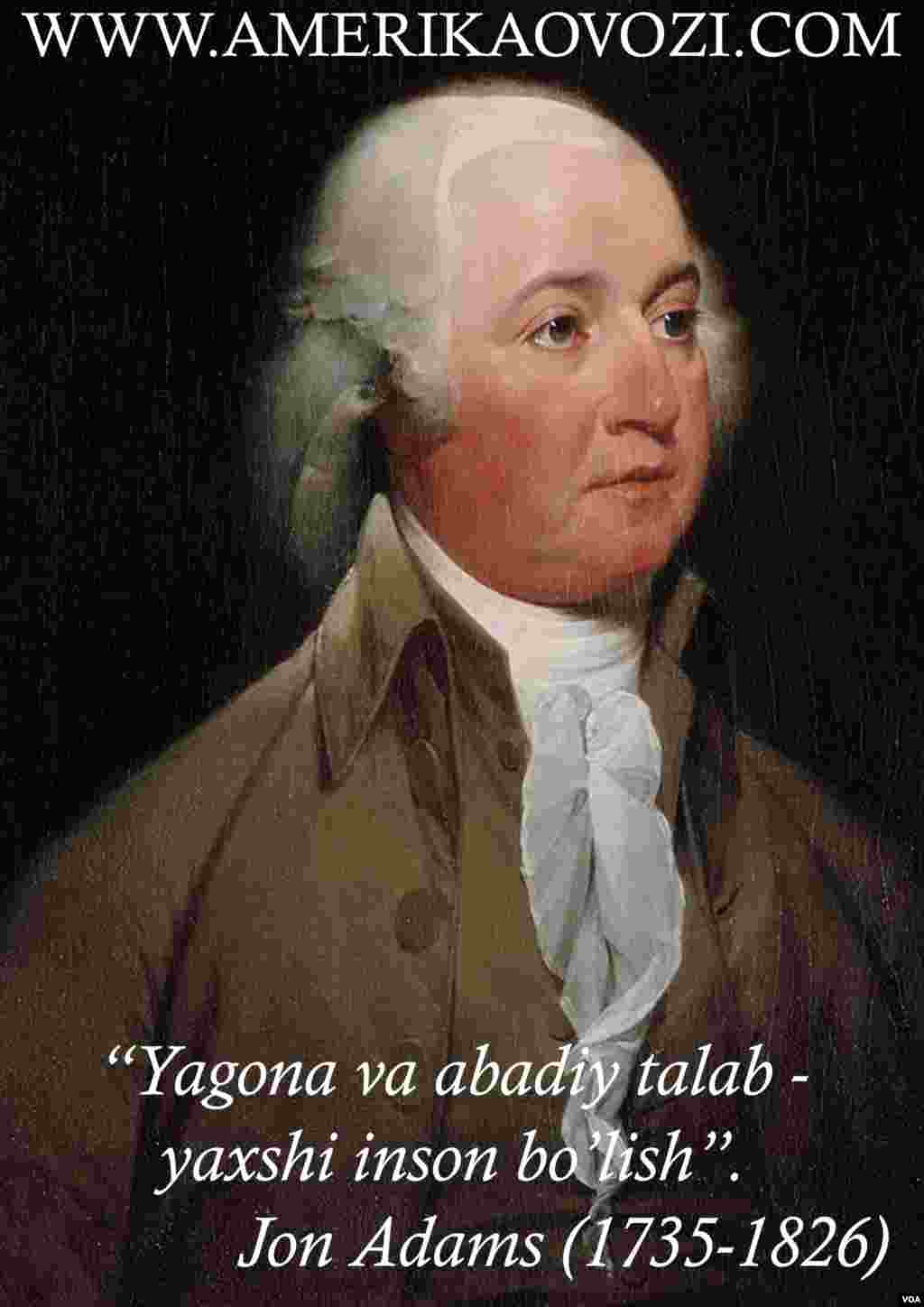 Jon Adams 1797-1801-yillarda Amerikaning ikkinchi prezidenti sifatida faoliyat yuritgan