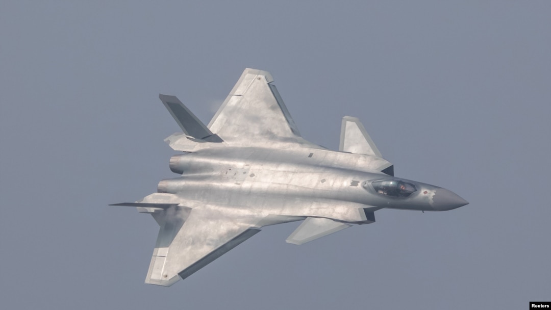 China unveils its J-20 stealth fighter during an air show in Zhuhai, Guangdong Province, China, Nov. 1, 2016. 
