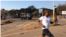FILE: Protesters are seen running from members of the army, in Harare, Zimbabwe, Aug. 7, 2018. On Tuesday, embassies of the European Union, the U.S., Canada and Switzerland in Harare issued a statement expressing concern over “excessive use of force" by Zimbabwe.