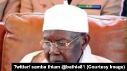 Le chef de la confrérie musulmane des tidianes, une des plus importantes du Sénégal, Serigne Abdou Aziz Sy, est décédé, 22 septembre 2017. (Twitter/ samba thiam‏ @bathie81 )