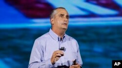 ARCHIVO- El hoy ex-CEO de Intel, Brian Krzanich, durante su participación en CES International, en Las Vegas, el 8 de enero de 2018.