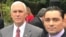 El vicepresidente de EE.UU., Mike Pence, invitó al dirigente opositor venezolano Carlos Vecchio a su residencia para un evento por el Mes de la Herencia Hispana. Oct. 11 de 2017. Foto: @carlosvecchio