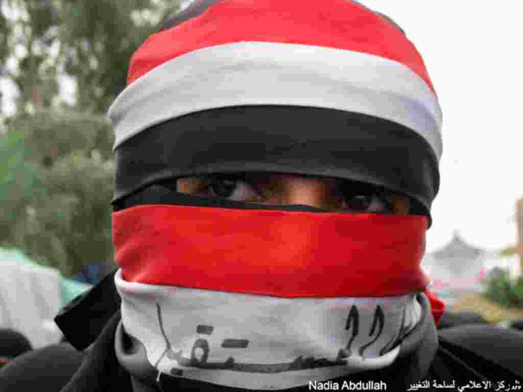 A young protester in Yemen (Photo - Nadia Abdullah)
