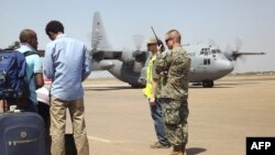 L'armée américaine à l'aéroport de Juba au Soudan du Sud, le 21 décembre 2013. (AFP / Pete Cobus)