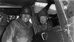 U.S. President-elect Dwight D. Eisenhower prepares to depart South Korea on Dec. 4, 1952.