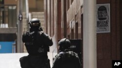 پولیسی دژه‌ تێرۆر- سیدنی، ئوستراڵیا له‌ 15ی دێسامبری 2014 