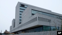 FILE: Exterior view of the Europol headquarters in The Hague, Netherlands.