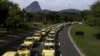 Rio Taxi Drivers Block Streets in Protest Against Uber