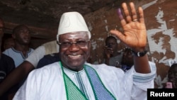 FILE - Sierra Leone President Ernest Bai Koroma.