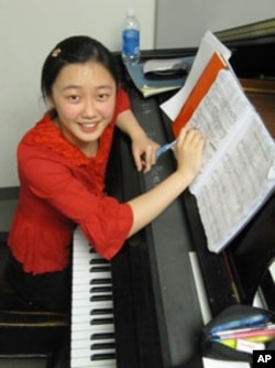 "I think everyone with a sensitive heart can feel Chopin," says Juilliard's Fei-Fei Dong of Hangzhou China.