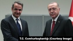Cumhurbaşkanı Erdoğan ve Yunanistan Başbakanı Miçotakis 