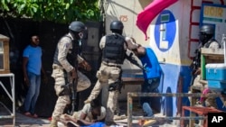 Manm Polis Nasyonal d Ayiti ann aksyon nan okazyon yon manifestasyon