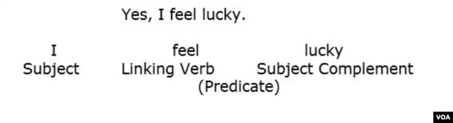 Linking verb pattern