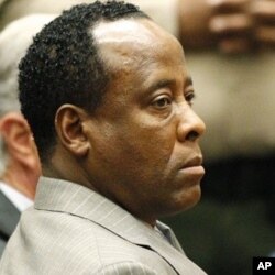 Dr. Conrad Murray, Michael Jackson's doctor sits in a Los Angeles courtroom