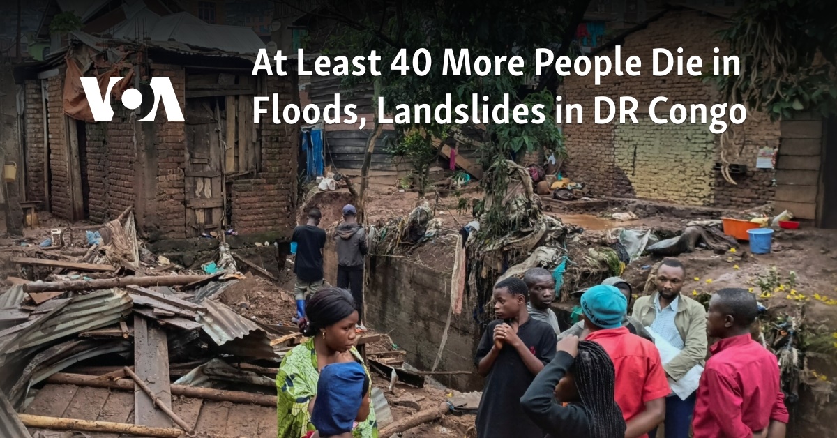 At Least 40 More People Die in Floods, Landslides in DR Congo