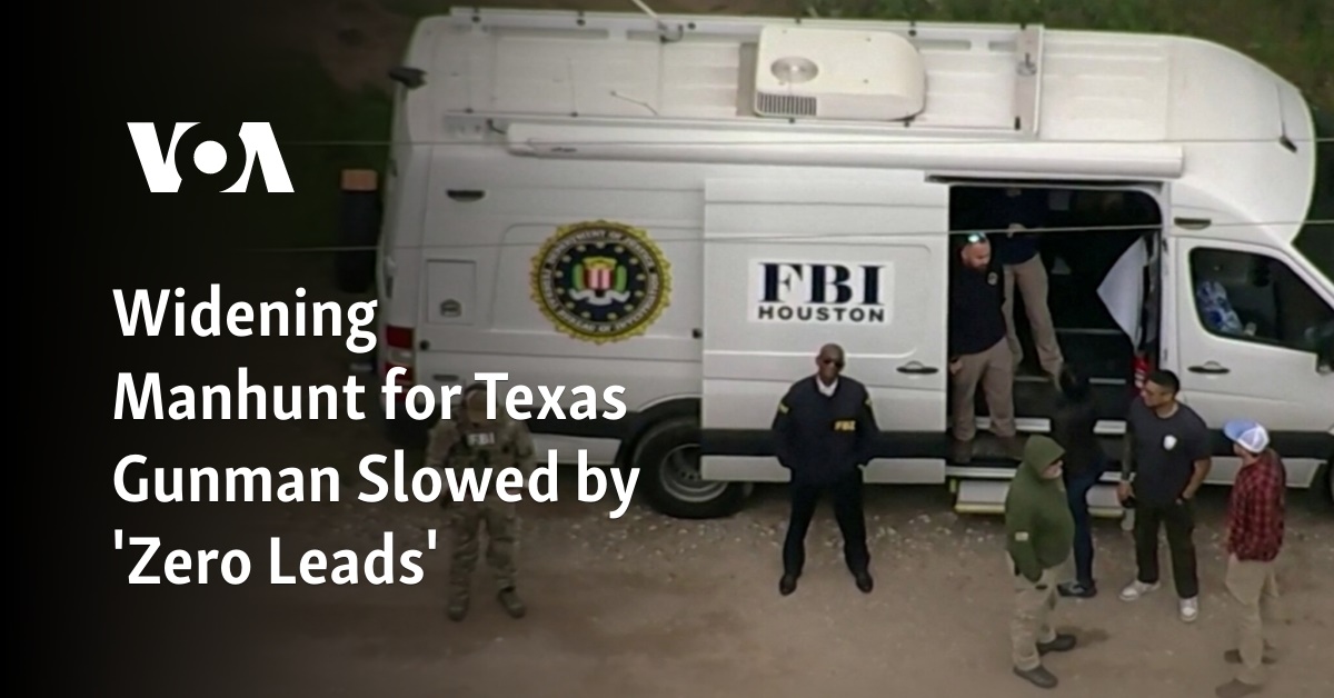 Widening Manhunt For Texas Gunman Slowed By 'Zero Leads'