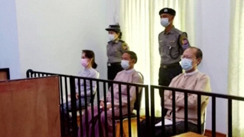 Myanmar’s Suu Kyi Appears in Court for First Time Since Arrest