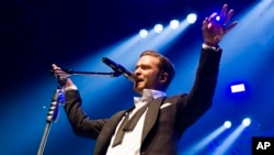 Justin Timberlake performs at the MasterCard Priceless Premieres concert on May 5, 2013 in New York.