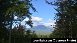 Mount Katahdin is the backdrop for views from trails in the Katahdin Woods and Waters National Monument.