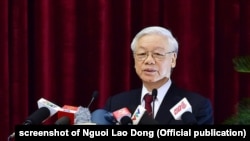 Tổng bí thư Nguyễn Phú Trọng "đang đi đầu" trong cuộc chiến chống tham nhũng.