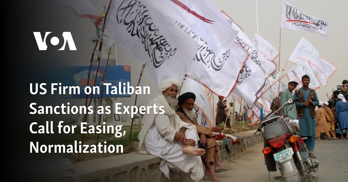 US Firm on Taliban Sanctions as Experts Call for Easing, Normalization