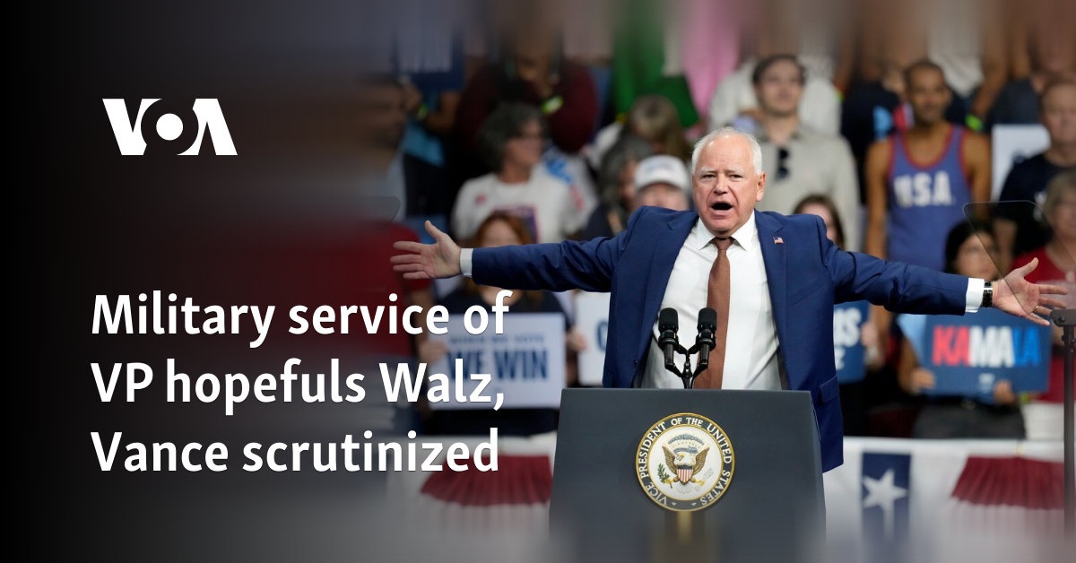 Military service of vice presidential candidates Walz and Vance examined