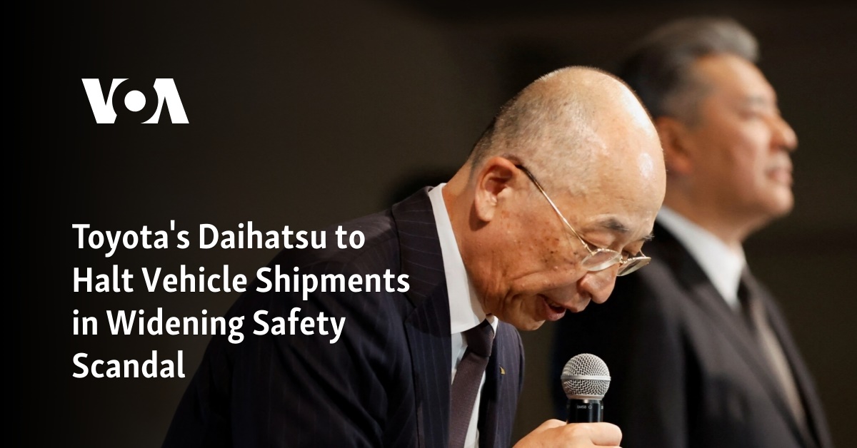 Toyota's Daihatsu to Halt Vehicle Shipments in Widening Safety Scandal