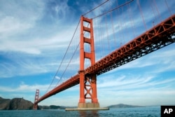 This file photo from Nov. 15, 2006, shows San Francisco's Golden Gate Bridge, which finished No. 11 in TripAdvisor's Traveler's Choice listings.