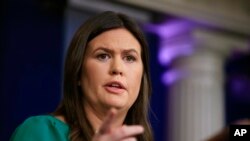 Phát ngôn nhân Nhà Trắng Sarah Huckabee Sanders 